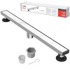 NIB Hydroware stainless steel finish linear shower drain 304 -- (A6)