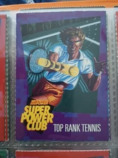 1990s Nintendo Power Super Power Club Top Rank Tennis Card #88