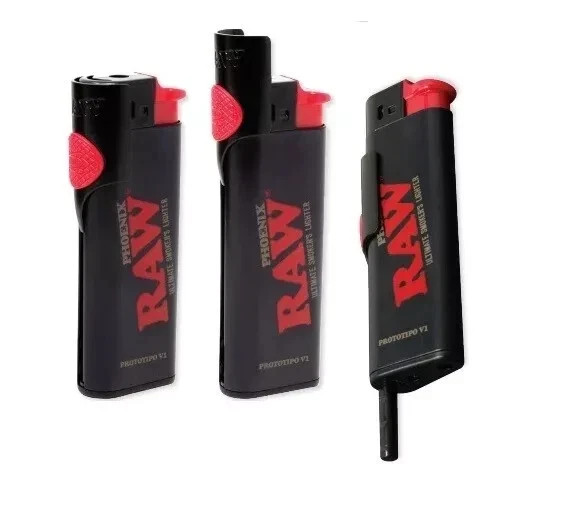 RAW Phoenix Refillable Butane Lighters | 30 Count Display | Free Shipping