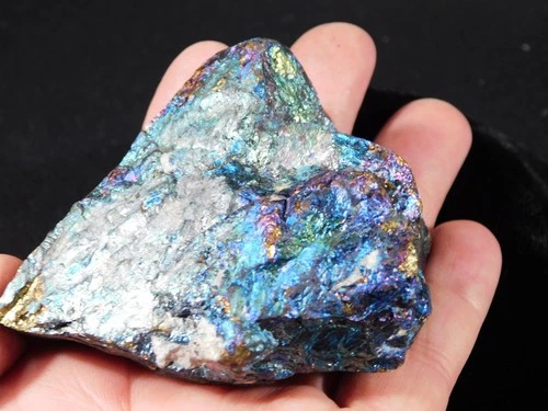 Larger Bright IRIDESCENT Peacock Copper Chalcopyrite or Peacock Ore Mexico 303gr
