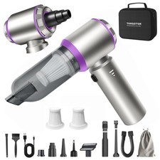 4-in-1 Cordless Car Vacuum Compressed Air Duster, 20000PA Suction 80000RPM ...