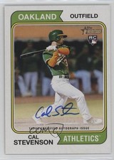 2023 Topps Heritage High Number Real One Auto Cal Stevenson #ROA-CSN Auto 6bc