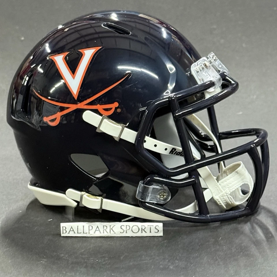 Virginia Cavaliers Navy Throwback Speed Mini Helmet Riddell NCAA Licensed New! - Image 2 of 4