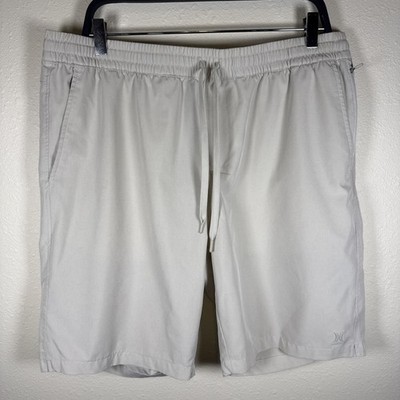 Hurley Men s Golf Walking Shorts Active Cream XL Elastic Waist