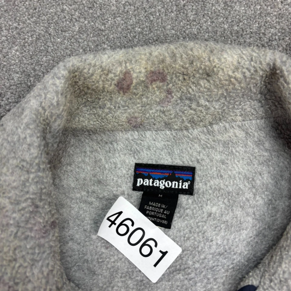 Patagonia Jacket Adult Medium Purple Bomber Fleece Lined Soft Shell Coat Men* - Image 4 of 4