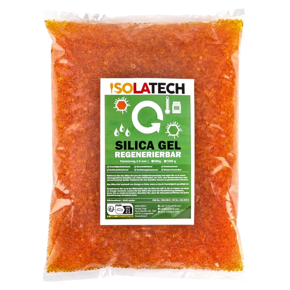 Silica Gel Orange zu Grün Regenerierbar Trockenmittel Indikator 400g bis 10kg