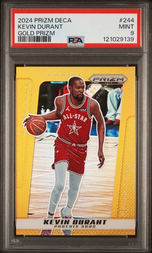 2024-25 Prizm Deca All-Star Kevin Durant #244 True Gold 01/10 PSA9 NoneGraded 10