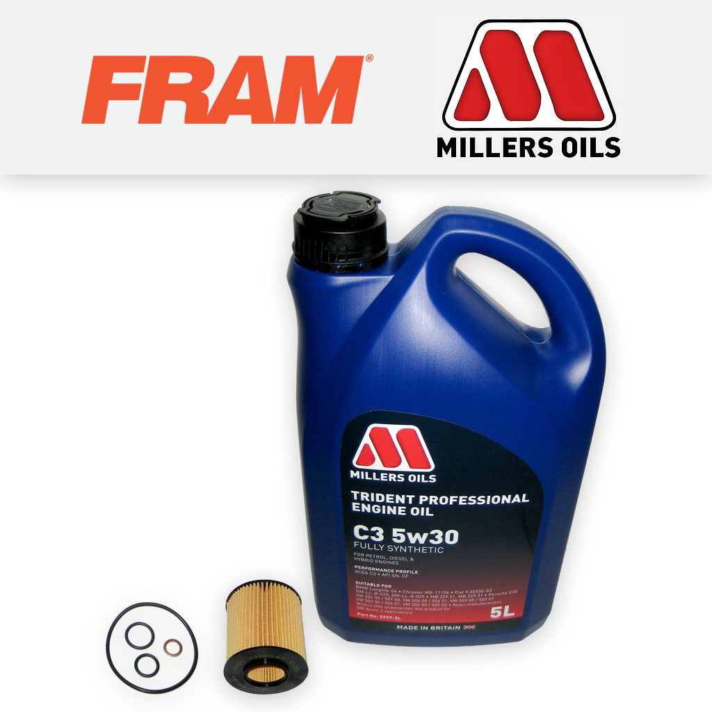 SERVICE KIT for BMW 3 SERIES 320I N43 N45 N46 FRAM OIL FILTER +5L OIL 2005-2013