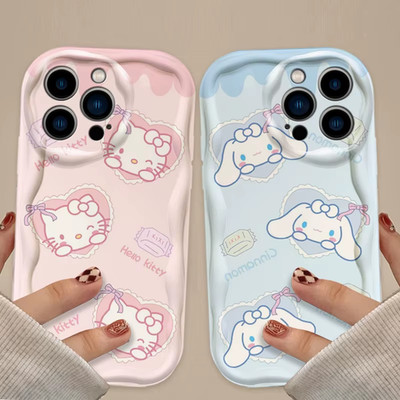 Hello Kitty Cinnamoroll Silicone Case For iPhone 16-11 Pro Max XS XR 7 8