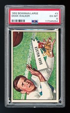 1952 Bowman Large #3 Doak Walker PSA 6