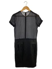 GUCCI / Short Sleeve Dress / Size 38 / Wool / Black / Solid Color / 268335 ZK809