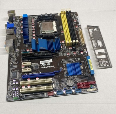 Asus M4A78-E REV. 1.01G AMD Sockel AM2/AM2+ Mainboard mit I/O Sheild und CPU