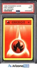 Pokemon 1999 Fire Energy 98/102 Base Set 1st Edition PSA 9