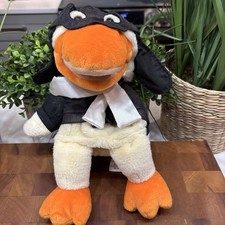 GUND ORVILLE PLUSH FULL BODY AVIATOR/PILOT DUCK PUPPET, MOVEABLE MOUTH, 9156
