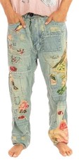 Magnolia Pearl EXTREMELY RARE Bird Lover Miner Denims - Washed Indigo NWT