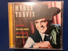MERLE. TRAVIS.       FAMOUS. COUNTRY. MUSIC. MAKER.       COMPACT DISC 