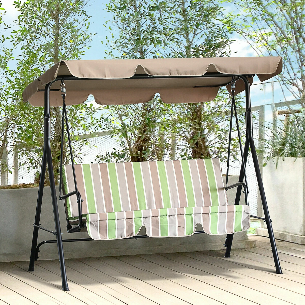 3 person patio swing canopy replacement outlet