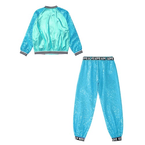 Girls Teamwear Cheerleading Costumes Modern Outfits Training Streetwear Stage - Picture 81 of 93