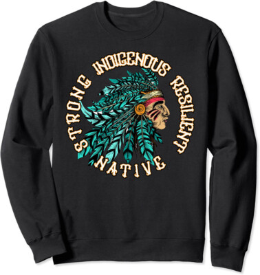Native American Heritage Month Native American Chief Unisex Crewneck Sweatshirt