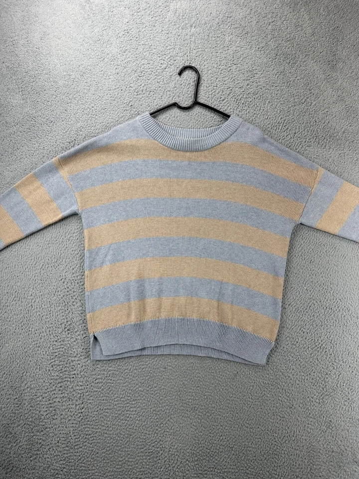 Suéter Vineyard Vines Adulto Medio Gris Tostado Toldo Rayas Sudadera Tejida Para Hombres Foto 2 de 4