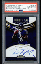 2018 Panini Contenders 2022 Honors Lamar Jackson ROTY RC Gold 1/1 PSA Auto