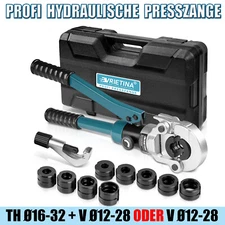 Hydraulische Presszange TH Ø16-32mm/V Ø12-28mm Verbundrohr Kontur Rohrpresszange