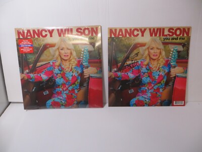 Nancy Wilson Heart SIGNED Record Album Jacket PLUS You And Me Double Blue Vinyl