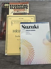 Lot of 3 Violin Instructional, Scales, Essential, School Sheet Music Books