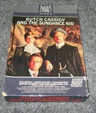 BUTCH CASSIDY AND THE SUNDANCE KID Western Beta Max Betamax 1982 Fox Video Tape