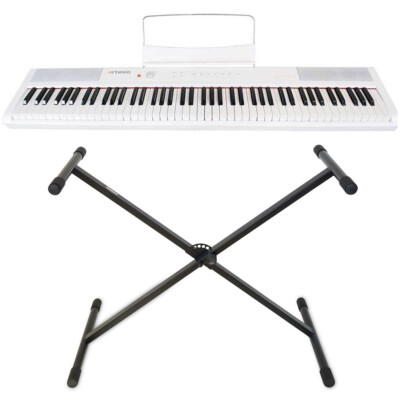 Artesia Performer Stage-Piano Weiss + Keyboard-Ständer