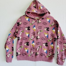 Large Teen Mickey  Friends Disney Girls Kinda Hoodie Zipper Mouse Goofy Donald