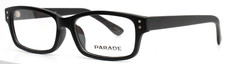PARADE 1714 Matte Black Mens Rectangle Full Rim Eyeglasses 52-17-145 B:33