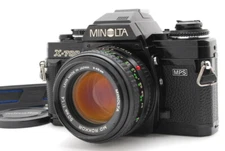 【Near MINT-】Minolta X-700 Black Thorough checked w50mm f1.4, strap from Japan908