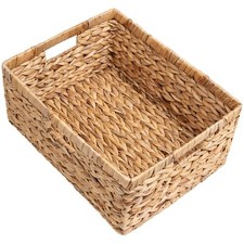 Jumbo Wicker Basket Water Hyacinth Basket With Builtin Handles Wicker Storage Ba