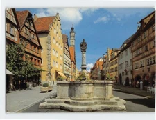 Postcard The Patricians Street Rothenburg ob der Tauber Germany