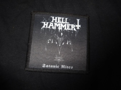 Hellhammer Patch Black Thrash Metal Mortuary Drape xx