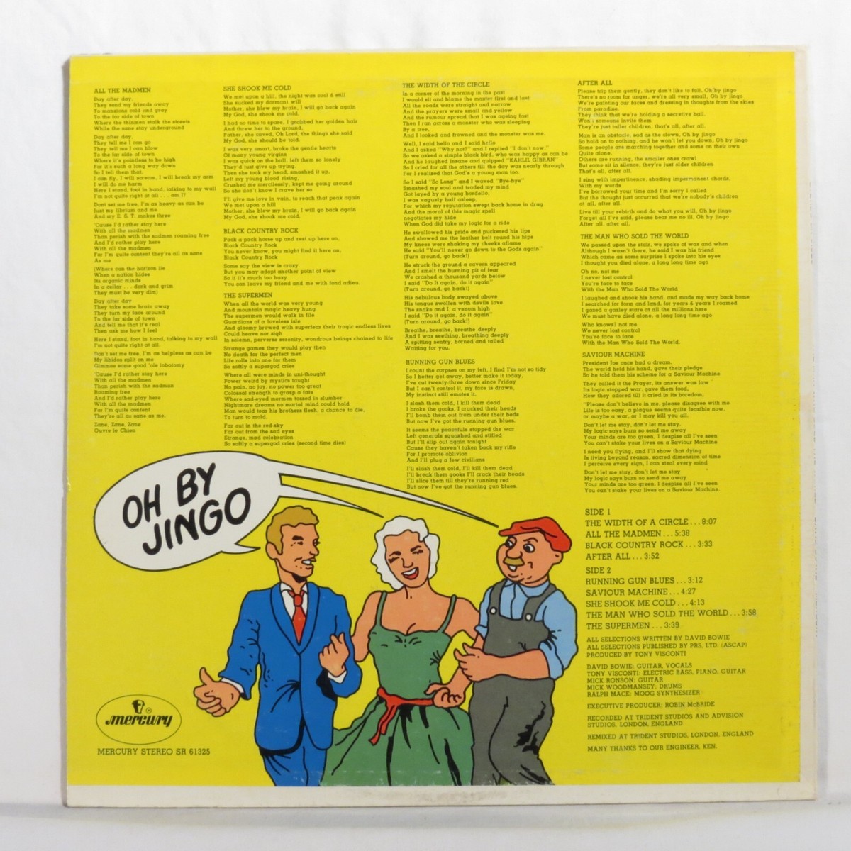 DAVID BOWIE ‎– Man Who Sold The World VERY RARE 1970 US WL