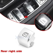Silver Window Switch Repair Button Cap For Mercedes Benz S Class W222 2014-2020