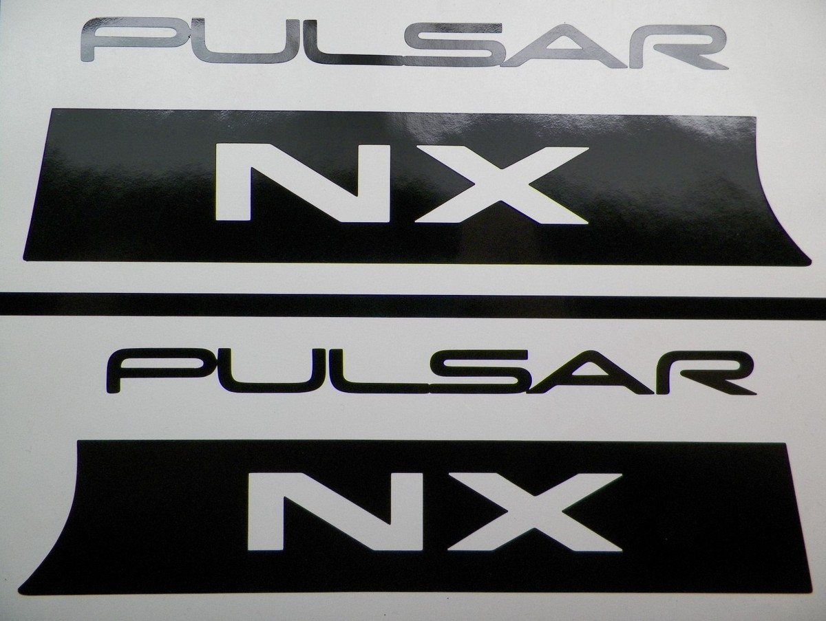 小物 myb New 1987-1990 Pulsar NX Solid Side B Pillar Badge Decal Set N13 SE