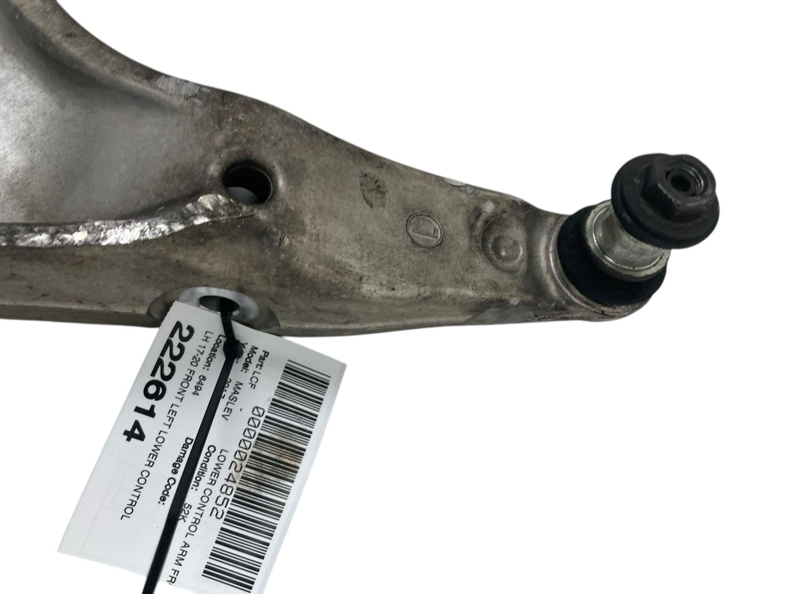 2017 2018 2019 2020 MASERATI LEVANTE FRONT LEFT LOWER CONTROL ARM LH OEM