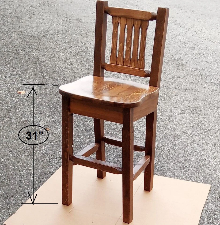 Montana Woodworks 30" Barstool, Superb Craftsmanship, Stained and Finished - NEW - Image 4 of 4