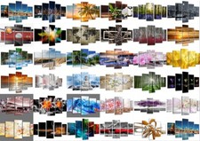 5 Teiliges Bilder Set 200 x 100 cm viele Motive Versand aus Deutschland