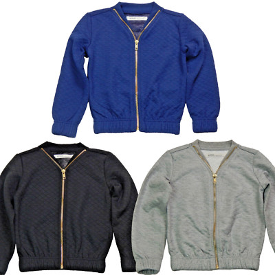 Girls sweat jacket hoody college jacket size 98-164 quilted jacket cardigan EMOI