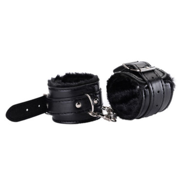 Sexy Bondage Sex Toy Adjustable PU Leather Plush Handcuff | eBay