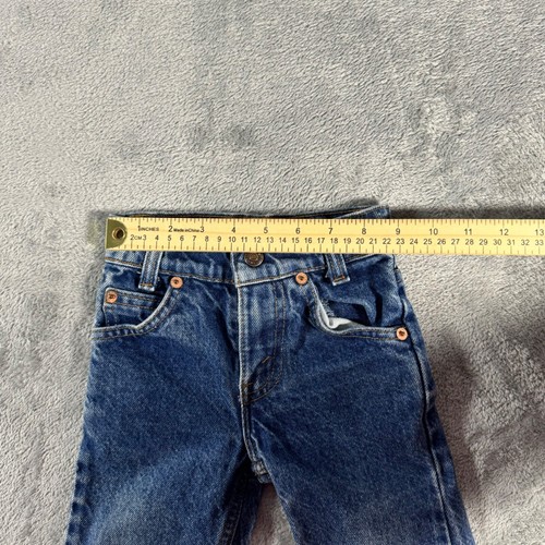 Vintage Levis 512 Jeans Youth 1T Tapered Blue Denim Orange Tab 80s Kids - Picture 9 of 10