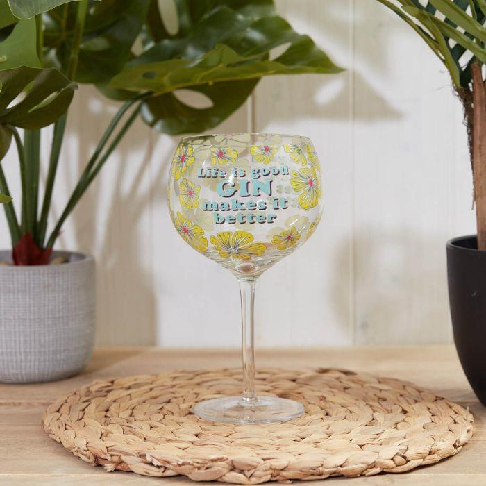 Gin Balloon Glass Large Gin and Tonic Cocktail Stem Retro Copa Gin Makes Better