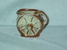 Vintage Frankoma Pottery Wagon Wheel Small Prairie Green  Creamer #560