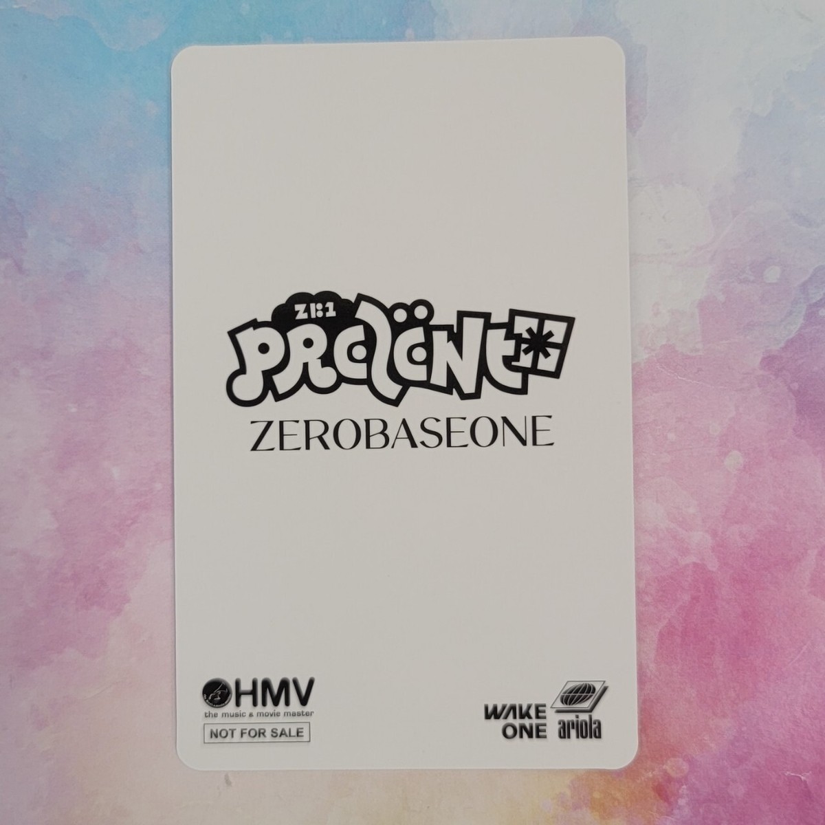 ZEROBASEONE PREZENT ZB1 Japan 1st EP Photo Card POB Type A B