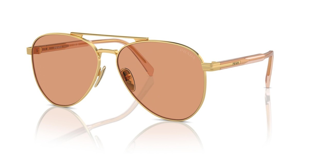 Prada PR A58S Gold/Orange (5AK07V) Sunglasses | eBay display picture 1