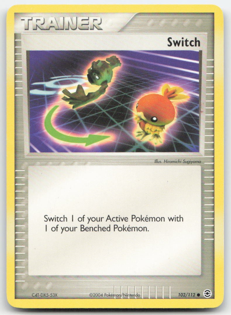 Switch 102/112 EX FireRed & LeafGreen Pokemon TCG HP